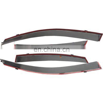 Car Door Awnings Window Sun Visor Rain Shade Car Weather Shield Wind Deflectors Rain Guard Visor For EUUINOX