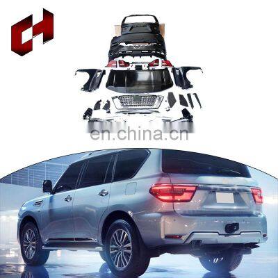 CH Newest Auto Modified Front Rear Bumper Roof Spoiler Led Tail Lamp Car Body Kit For Nissan Patrol Y62 2010-2019 to 2020-2021