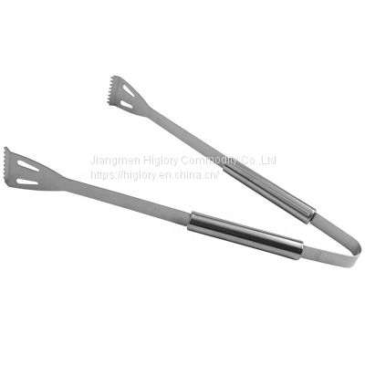 Heat resistance Stainless Steel outdoor or home use BBQ Food tongs Grill tongs