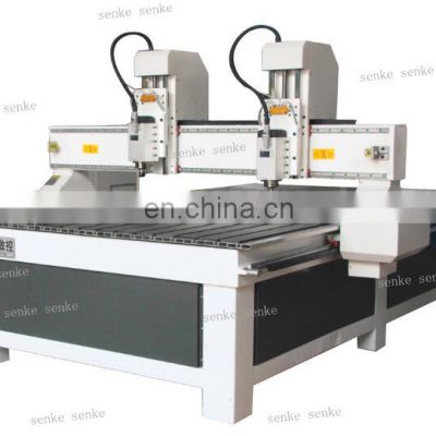 Shandong Wood router with two spindle factory price Cnc Router machine 1525 for furniture  woodworking machine for wood mdf