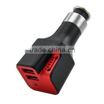 Anion Oxygen bar Dual USB Car Charger Electronics Mobile Phone Chargers with Twin Socket and Air Freshener