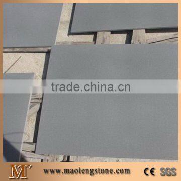 Honed Andesite Basalt Stone Tiles, China Black Basalt