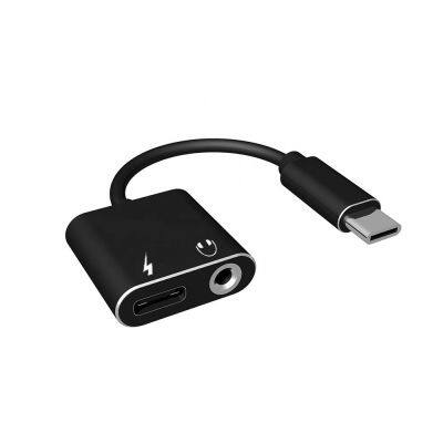 Type C Adapter 2 in 1 USB-C to 3.5mm Jack Headphones Aux Audio Splitter Charger USB C Adapter Compatible With Pixel photo-4
