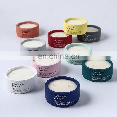 Cement Jar Custom Aromatherapy Luxury Gift Fragrance Scented Candle