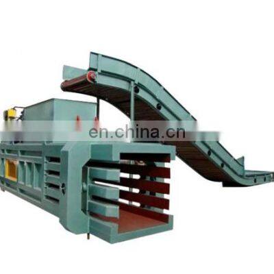 Horizontal Hydraulic cardboard box baling press/ scrap paper baler/ waste carton bale press machine