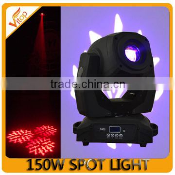 Stage equipment producting led 150w spot moving head light for disco