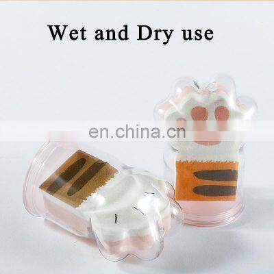 New Cat's Paw Cosmetic Puff Foundation Powder Smooth Cream Blending Multi Shape Water Face Beauty Makeup Sponge With Bottle photo-4