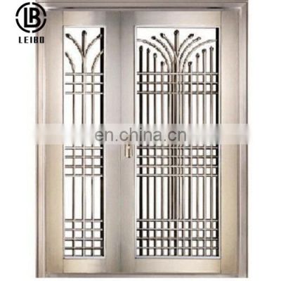 Italian Luxury Design Stainless Steel Entrance Door Exterior Security Front Pivot Door Modern Entry Black Aluminum Pivot Door