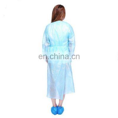 Disposable Waterproof Gown Long Sleeve Impermeable Pp+pe Isolation Gown