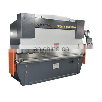 WC67k-125/2500 E300 cnc controller hydraulic press machine CNC bending machine