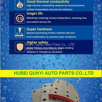 Auto Brake Parts Heavy Truck Non Asbestos Brake Lining for 19782/19245
