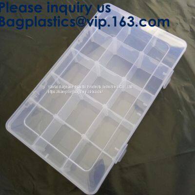 Grid Storage Box Plastic Single Compartment Size Adjustable Jewelry Organizer Bead Storage Box photo-5