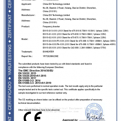 220V 45KW 3 Phase Input &output Frequency Converter Vfd for AC Motor Electric Pump Air Compressor Ball Mill Injection Machine photo-5