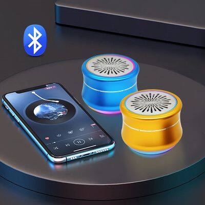 Latest Hot Sale LED Colorful Light Cute Alto Falante Wireless Portable Mobile Music Mini Bluetooth Speaker With Custom Logo