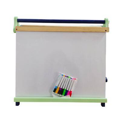 Wooden Magnetic Chalkboard Whiteboard Kids Tabletop Play Easel With Blackboard Chalkboard Drawing Board Children's Wooden Easel