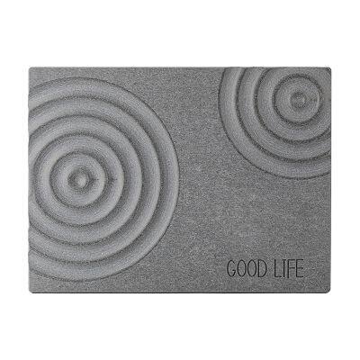 ripple pattern wave engraving diatomite stone kitchen dish drying mat