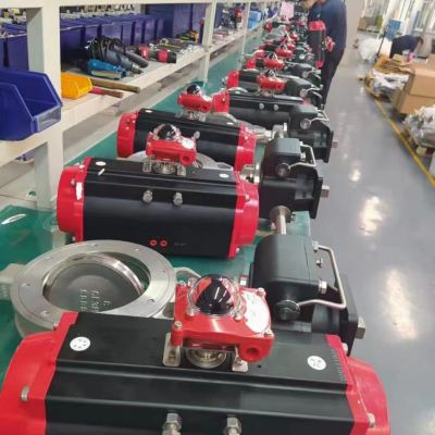Pneumatic High Performance Butterfly Valve DN50-1200mm With RTFE Seat for Nitrogen Generators