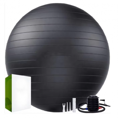Eco-friendly PVC Anti Burst Heavy Duty Stability Fitness Exercise Yoga Gym Ball With Pump photo-4