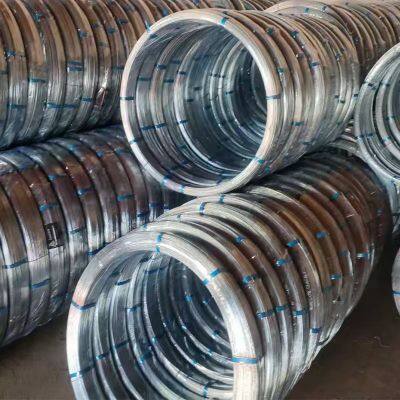 Premium Steel Wire Corrosion Resistant Galvanized Oval Steel Wire for Mesh Weaving Farm Fence Application