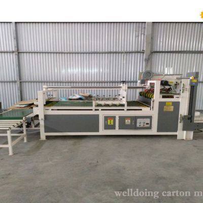 Semi-automatic folder gluer machine