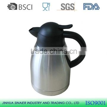 1.0L/1.2L/1.5L/2.0L hot sale stainless steel vacuum coffee pot manufacturer