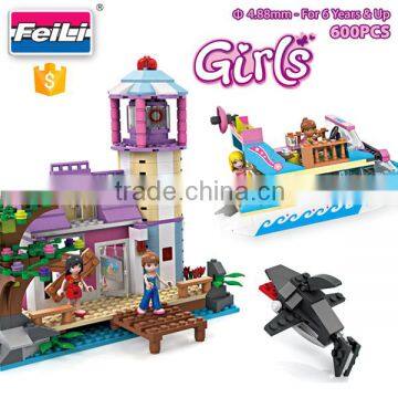 new cogo girls bricks educational plastic building blocks toys for kids diy toys