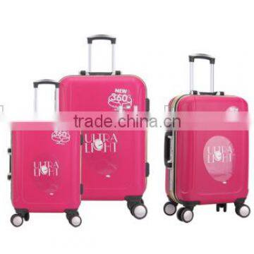 popular luggage set fashion luggage trolley set carry on luggage business and travel suitcase set for ladies and girls