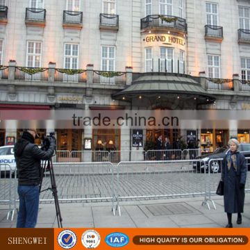 galvanized steel traffic crowd control barrier