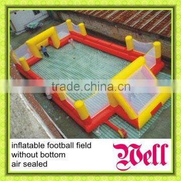 best sale PVC inflatable football field with wall