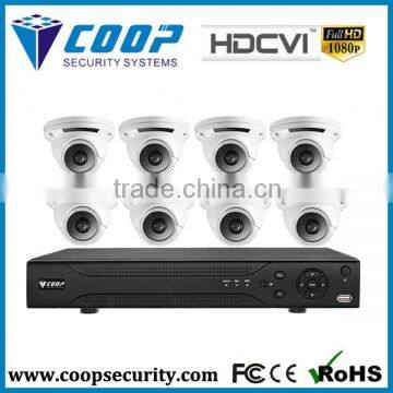 Home Security CVI System 8pcs Dome Camera HD Night Vision Network HD Security Camera Set