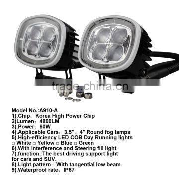 3.5 Inch 4 Inch LED Daytime Running Light For Ford IP67 80W photo-2