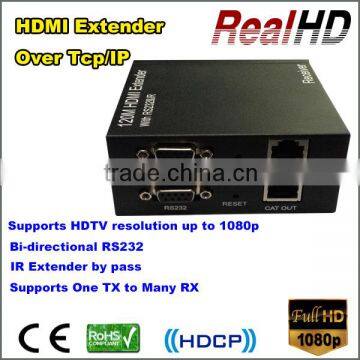 2016 China Best Selling 120m HDMI Extender by cat5e/6 with RS232 Over TCP/IP