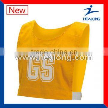 Hot sale cheap netball jersey with netball bibs