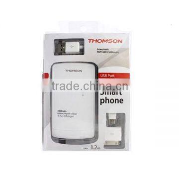 **SPEICAL OFFER** TH-TDP33003 Power Bank , 3000mAh Capacity, LED indicator, Charging cable with Micro/Iphone plug