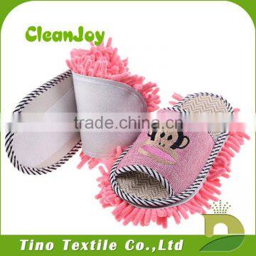 Household Cleaning Use Clean Felt Shoes Chenille Floor Cleaning Slippers With Supplier photo-4