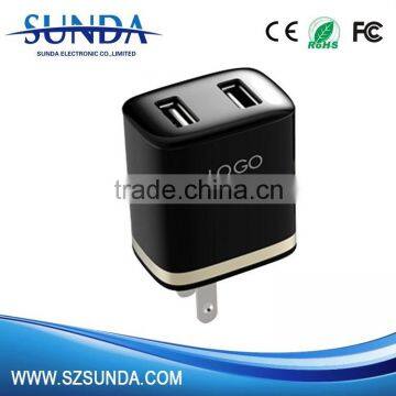 wall charger for mobile phone 5v 2.1a 2.4a AC output dual usb wall charger