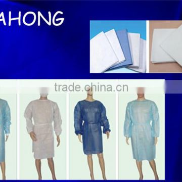 non-woven disposable isolation gown