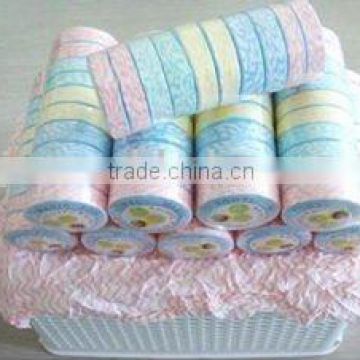 polyester and cotton compreeeed towel