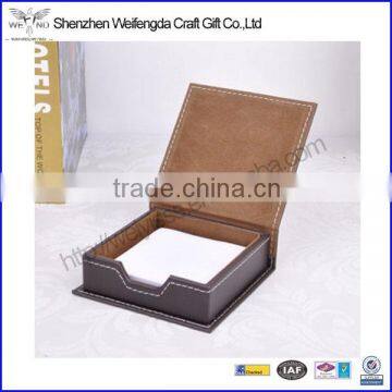 High Quality Custom Handmade Leather Memo Pad Box