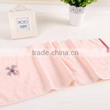 Factory Price Cotton Embroidered Butterfly Cut Pile Face Towel photo-2