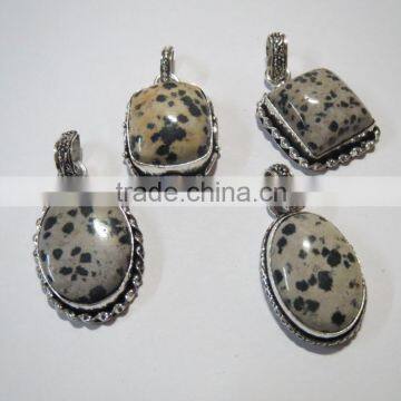 Dalmation jasper Gemstone Pendants