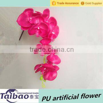 Real touch all PU material rose red artificial flower orchid