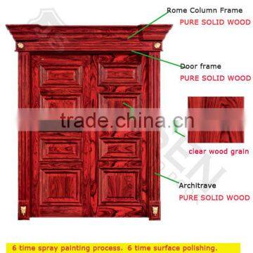 Fancy Design 100% Brazil Rosewood Apartment Exterior Door Quality Choice photo-2