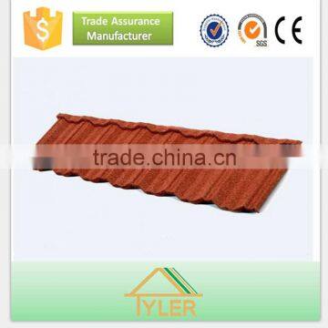 Top Quality Beautiful Appearance Colorful Stone Coated Steel Roof Tile