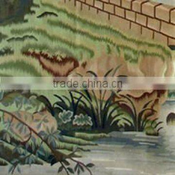 100% Wool Yarn Handmade Tapestry photo-3