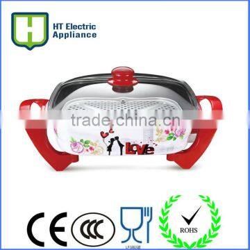 Colorful Korean Electric Baking Pan With Teflon