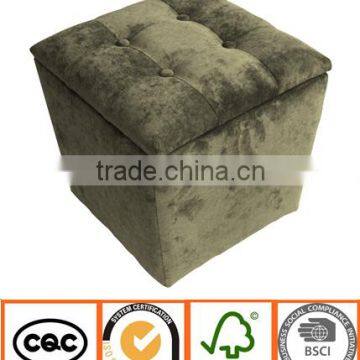 Flannelette storage square stool Ottoman