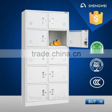 luoyang shengwei cabinet 10 doors steel wardrobe locker steel closet locker