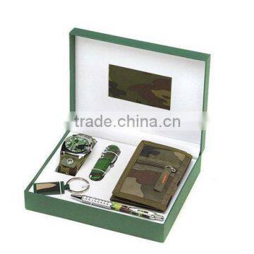 Military-style Men's Gift Set watch set