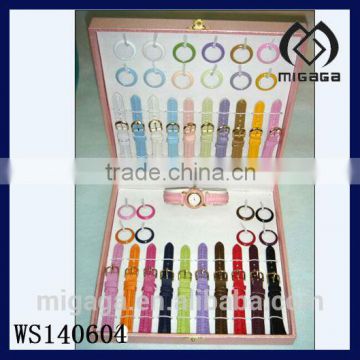 interchangeable many colors watch case and watch strap fashion watch set gift box